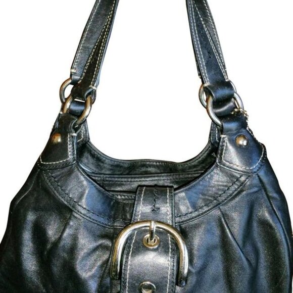 Coach Soho Leather Lynn (black) Style F15527 Hobo Bag - Picture 1 of 9